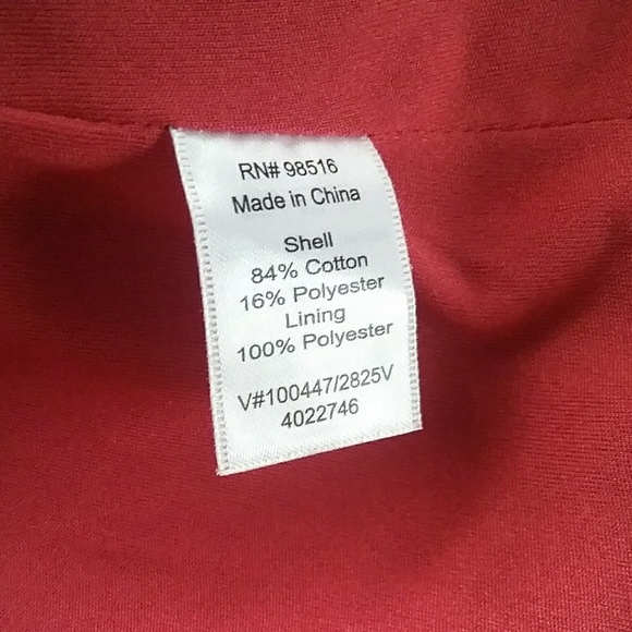 Coldwater Creek Red Knit Zip Up Vest - Picture 6 of 7